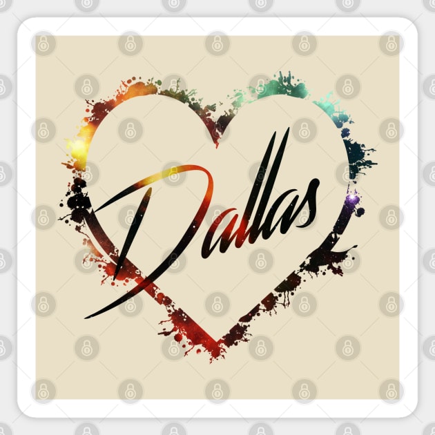 I Love Dallas Sticker by StupidHead